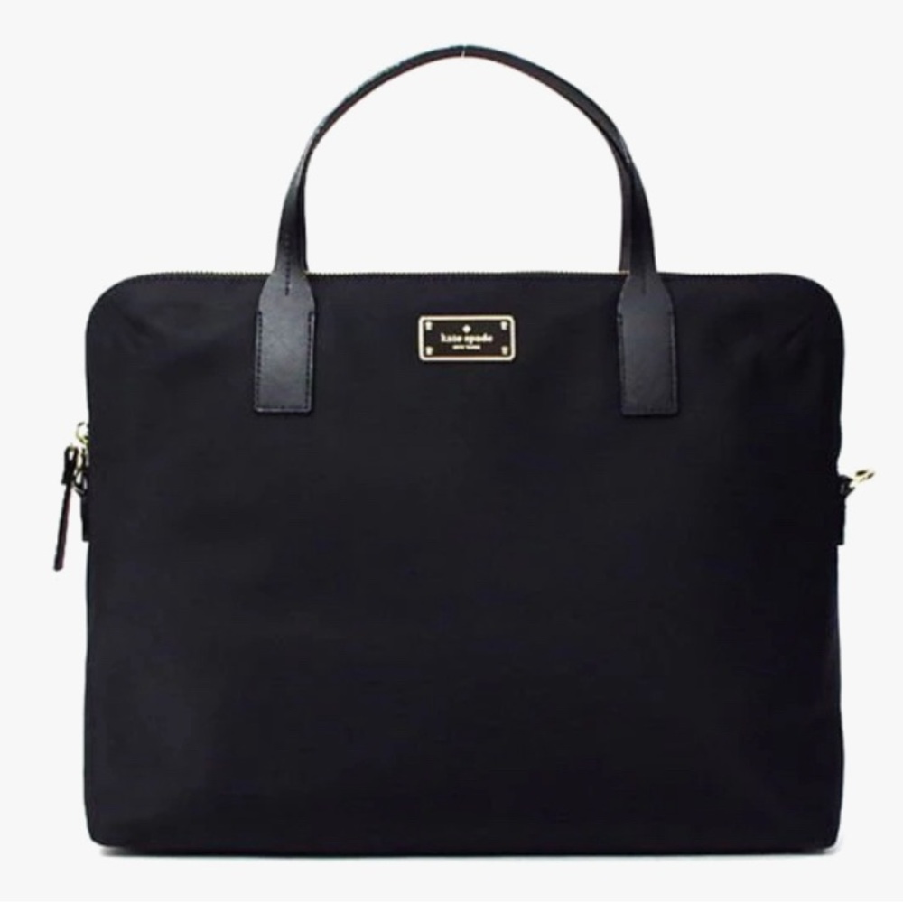 Kate Spade Black Nylon Laptop Bag